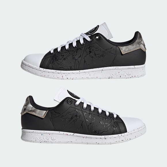 adidas x Yoshitoshi Kanemaki Stan Smith Originals Shoes Black White Size 5 & 6 - Picture 1 of 1